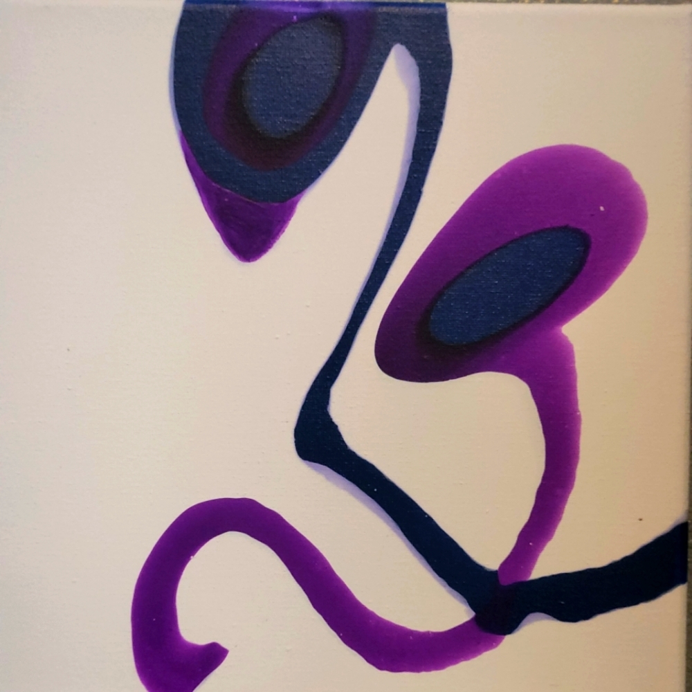 10 × 10 acrylic colorful painting